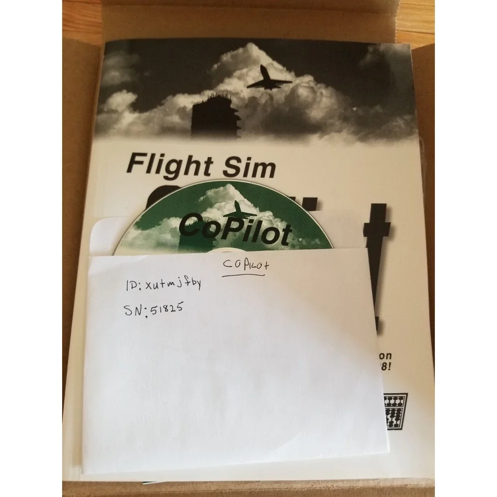 CoPilot Flight Sim Navigator PC CD-ROM Big Box Set Abacus Vintage Software FS5.1